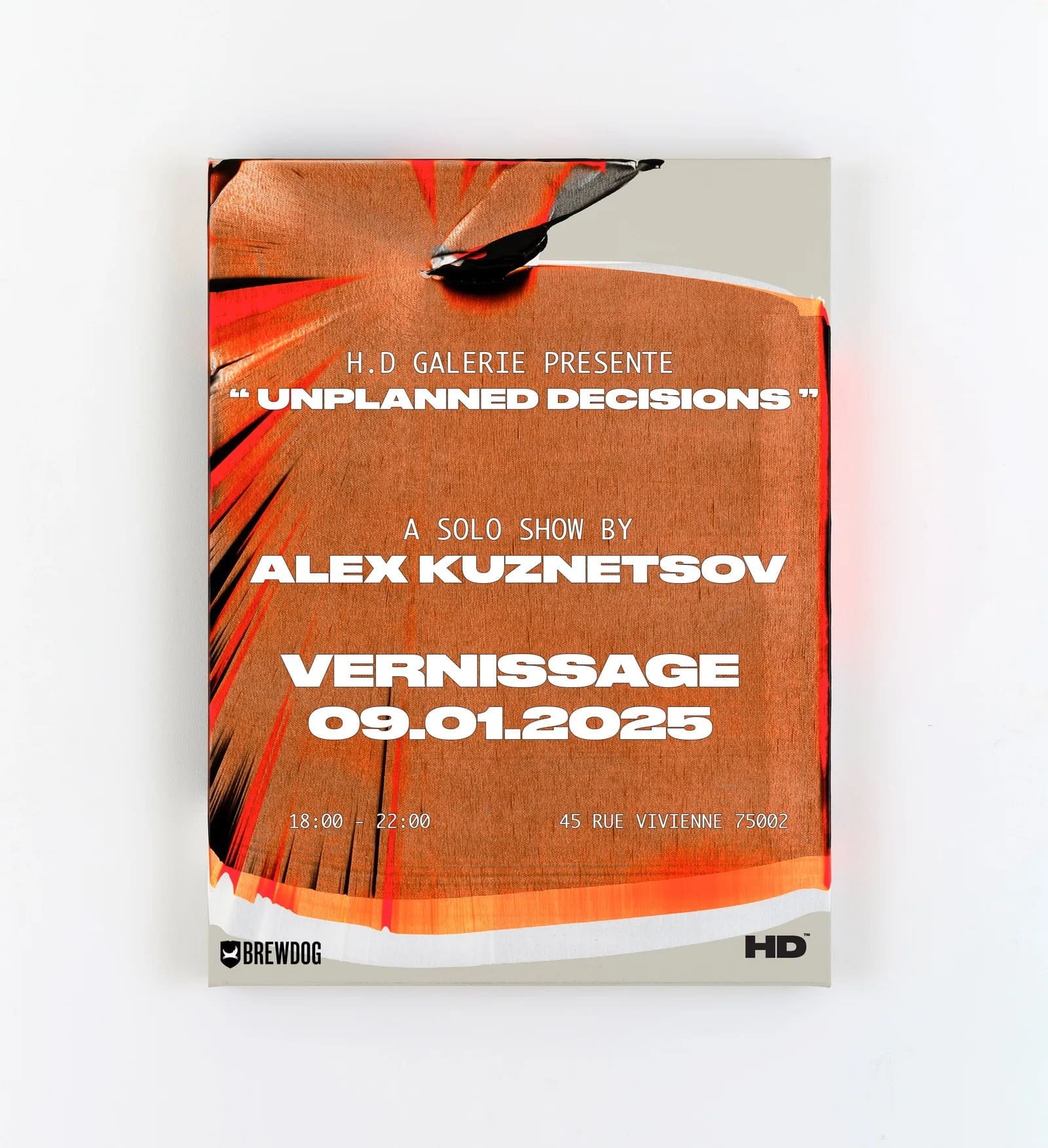 Unplanned Decisions, exhibition flyer